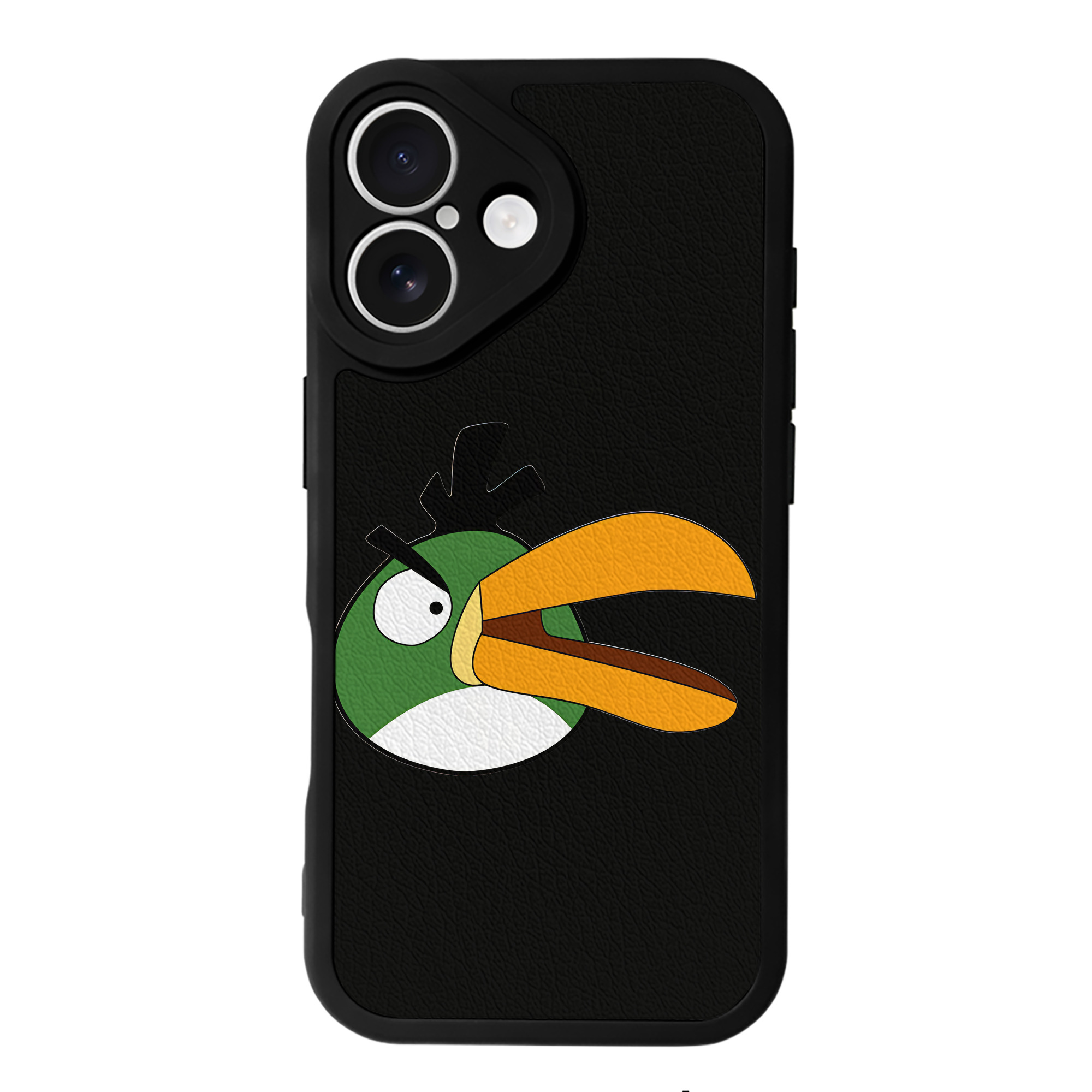 （画像用） Angry Birds アングリーバード 【iPhone 16シリーズ対応】シリコンスマホケース（レザー調） 材質：シリコン